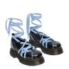 Półbuty Dr. Martens BUZZ BALLERINA LACE UP Black Milled Gloss 42842001